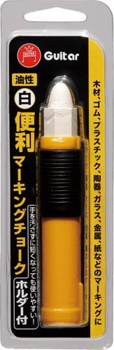 ギター便利マーキングチョークホルダー付き白×5