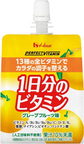 1日分のビタミンゼリーグレープフルーツ味 6個