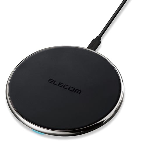 Qi規格対応ワイヤレス充電器/TypeC/ブラック