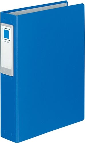 チューブFロングボディ青A4縦背幅69mm4穴4冊