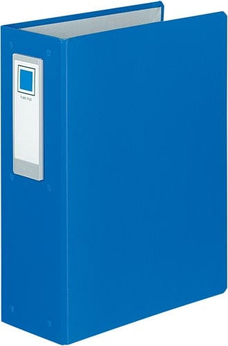 チューブFロングB青A4縦背幅108mm4穴4冊