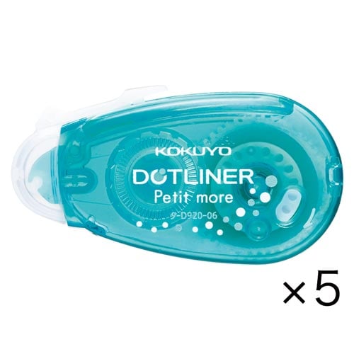 ドットライナープチモア青使い切り強粘着×5