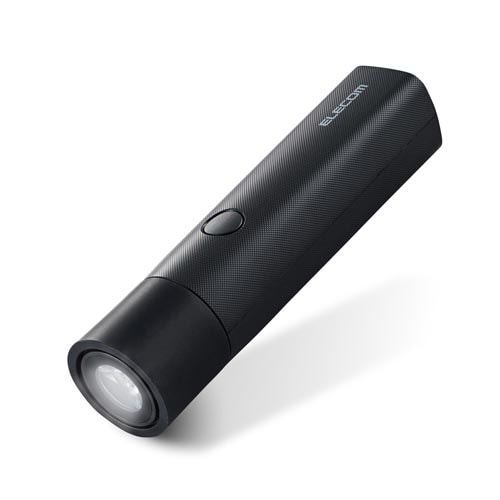 防災LED付モバイルバッテリー/3350mAh/黒