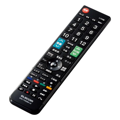 TVリモコン 日立・Wooo用 ブラック