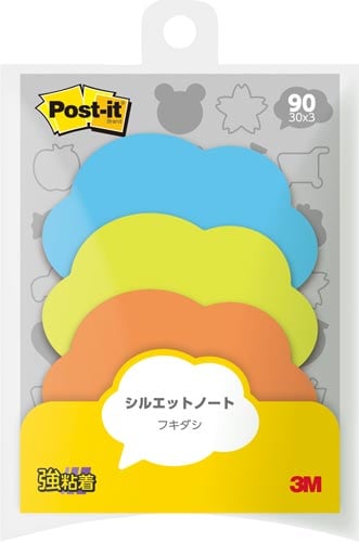 ポストイット シルエットノート 強粘着 吹き出し