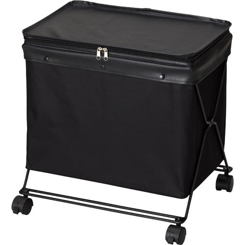 キャスター付きかばんカゴ フタ付×3