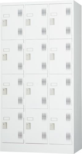 スタンダードロッカー12人用ホワイトグレー
