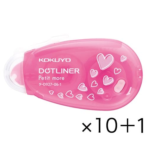 ドットライナープチモアハート使い切り強粘着×11