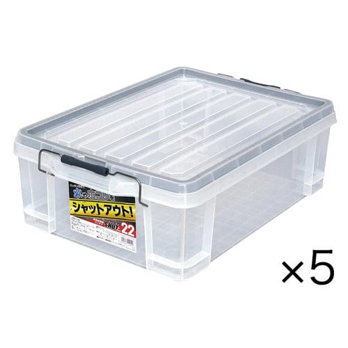 防水シールドコンテナ (約23L)×5