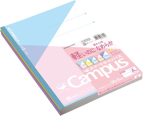 限定スマートキャンパス<パステル>5色ドットA罫