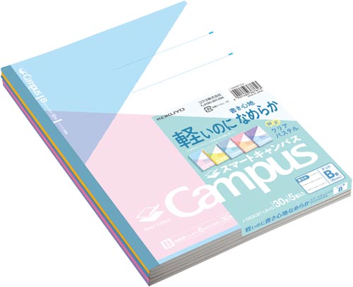 限定スマートキャンパス<パステル>5色ドットB罫