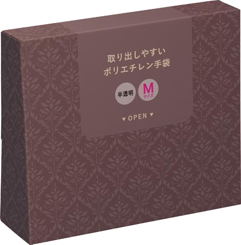 取り出しやすいポリエチレン手袋高密度シック×10