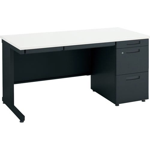 インベント片袖D700W1400 黒脚 WH