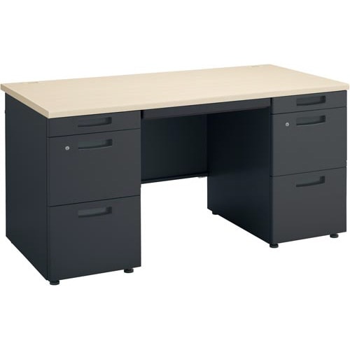 インベント両袖奥700幅1400脚Bナチュラル