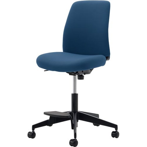 オプティハイチェア 背座ネイビー 脚ブラック