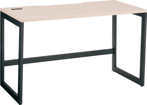 リスムデスクD600W1200 黒脚 ナチュラル