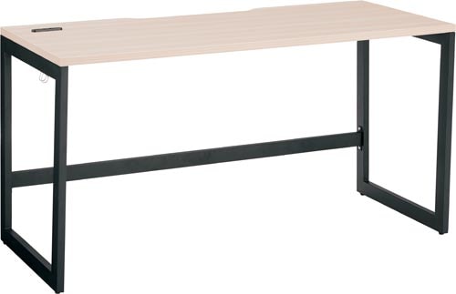 リスムデスクD600W1400 黒脚 ナチュラル