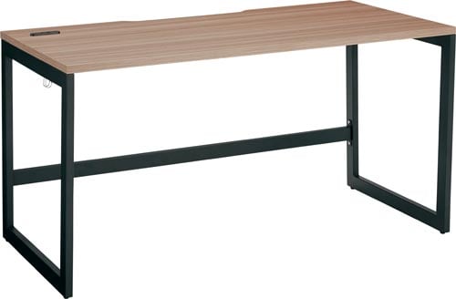 リスムデスクD700W1400 黒脚 ウォルナット