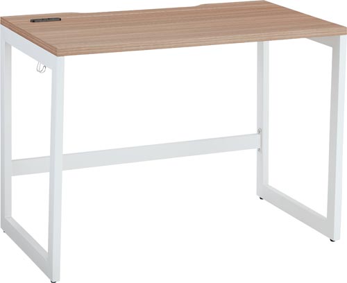 リスムデスクD600W1000 白脚 ウォルナット