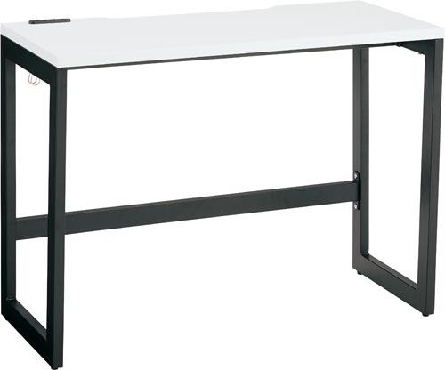 リスムデスクD450W1000 黒脚 ホワイト
