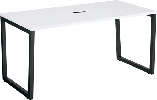 リスムMT用テーブルW1500黒脚ホワイト