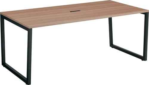 リスムMT用テーブルW1800黒脚ウォルナット