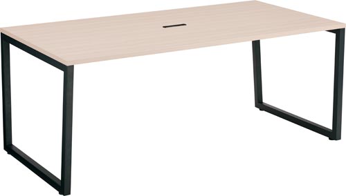 リスムMT用テーブルW1800黒脚ナチュラル