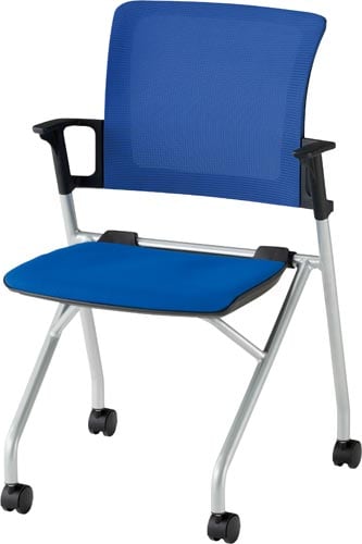 ミーティングチェア MCN−3 ブルー 4脚