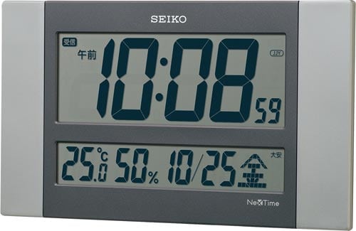 NEXTIMEハイブリッド電波時計ZS451S