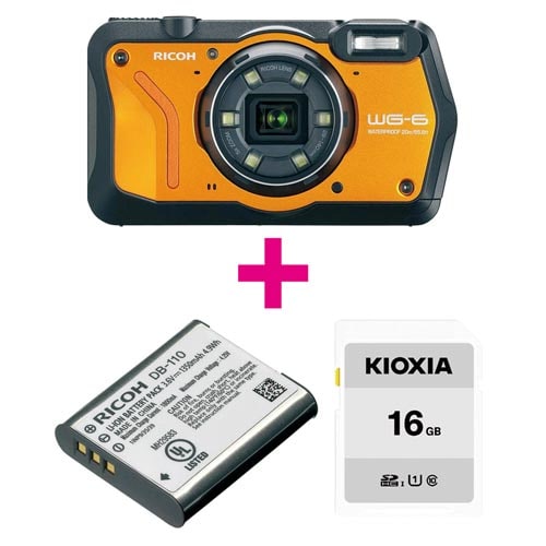 WG−6OR+SDHC16GB+バッテリー