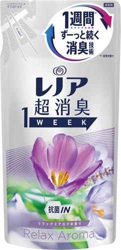 レノア超消臭1weekリラックスA替400ML×4