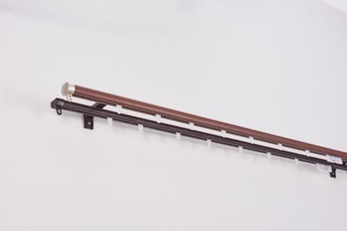 カーテンレールリネア木目ブラウンW3.0