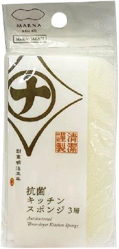 抗菌キッチンスポンジ3層K752W