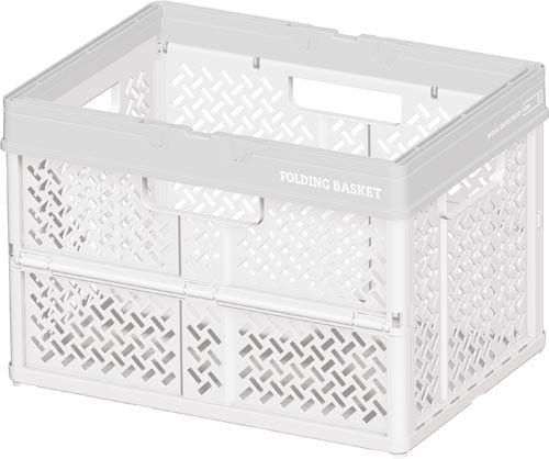 折りたたみバスケットS ホワイト×10