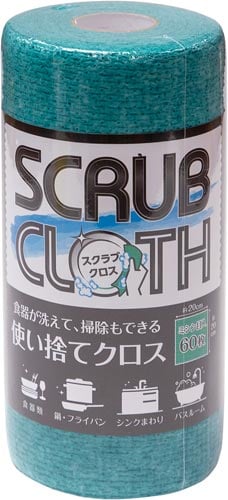 使い捨てスクラブクロス60枚 グリーン