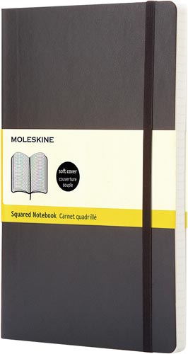 クラシックノート ソフト ポケット 黒(方眼)