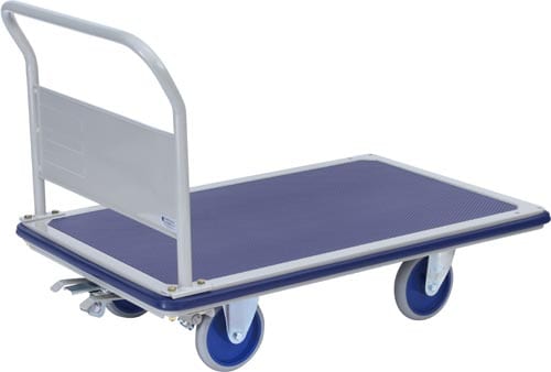 特大スチール台車(ハンドル固定式) ブレーキ付