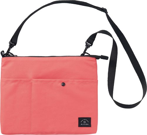 ALCLEA サコッシュポーチ コーラルピンク