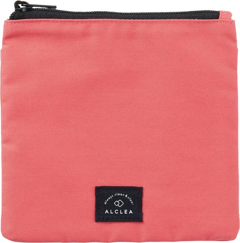 ALCLEA マスク&ポーチ コーラルピンク