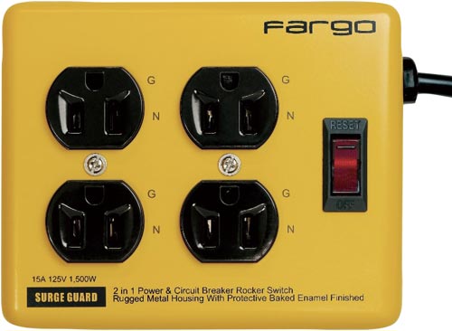 スチールタップAC4個口イエロー