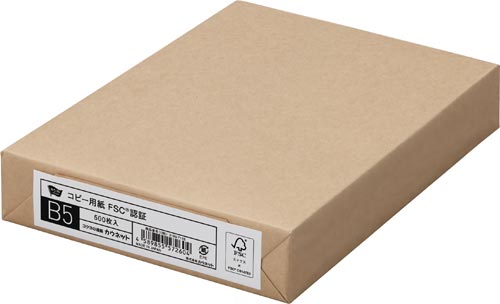 FSC(R)認証 コピー用紙 B5 1冊