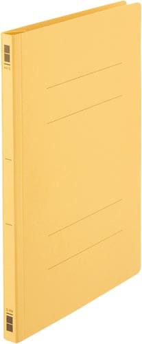 フラットファイル樹脂とじ具 A4縦 黄 10冊×2