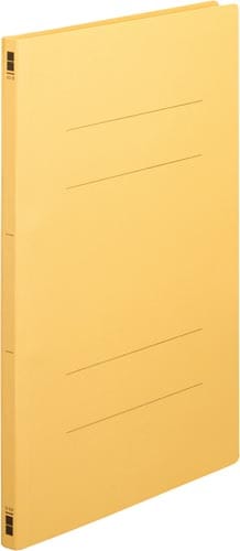 フラットファイル樹脂とじ具 A3縦 黄 10冊