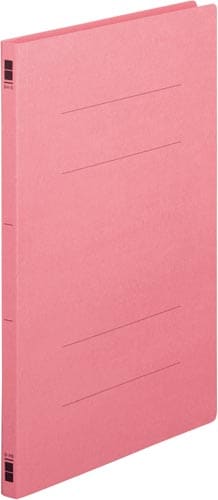 フラットファイル樹脂とじ具 B4縦 桃 100冊
