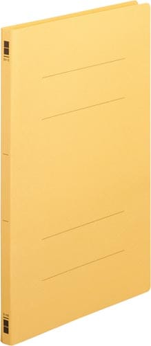 フラットファイル樹脂とじ具 B4縦 黄 100冊