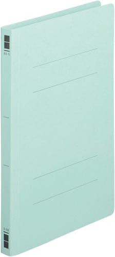 フラットファイル樹脂とじ具 B5縦 青 100冊