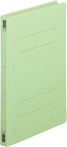 フラットファイル樹脂とじ具 B5縦 緑 100冊