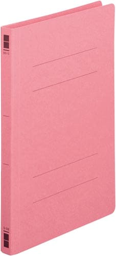 フラットファイル樹脂とじ具 B5縦 桃 100冊