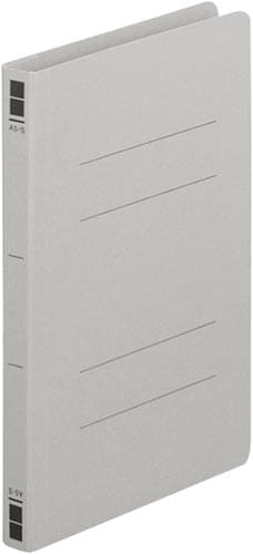 フラットファイル樹脂とじ具 A5縦 灰 10冊