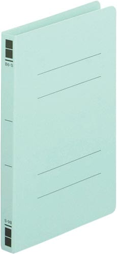 フラットファイル樹脂とじ具 B6縦 青 10冊